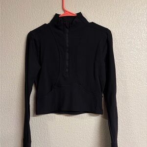 90 Degree By Reflex Black Quarter-Zip Sweatshirt